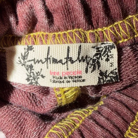 Free People Intimately Don't Wait Up Sweatpant Joggers size medium bittersweet - Picture 4 of 5